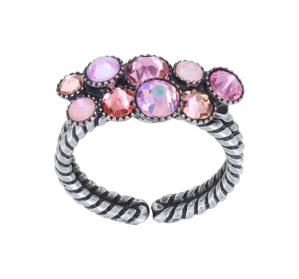 Water Cascade Ring in pink