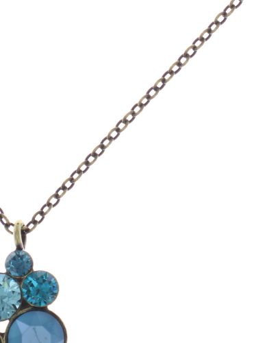 Konplott Petit Glamour Halskette mit Anhänger in blau/grün 5450543728261