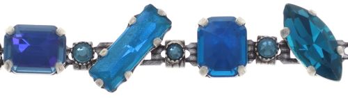 Konplott Mix the Rocks Armband in crystal blau 5450543789965