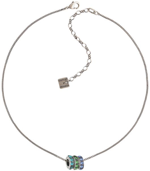 Konplott Colour Ring Halskette in sapphire blau/grün 5450543734309