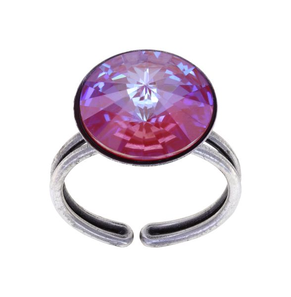 Rivoli Ring in crystal royal red delite