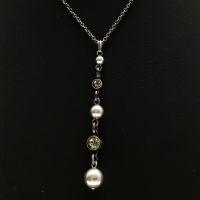 Konplott Pearl Shadow black diamond Halskette in Y-Form 5450527506038