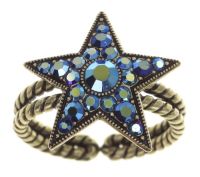 Vorschau: Konplott Dancing Star Ring in blau Größe M 5450543774107