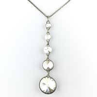 Konplott Rivoli crystal weiße Halskette in Y-Form 5450527558167