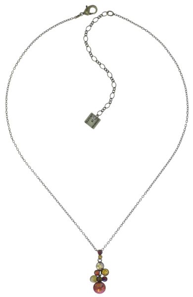 Konplott Water Cascade Halskette mit Anhänger in braun/orange 5450543754413