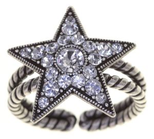 Vorschau: Konplott Dancing Star Ring in weiß Größe M - Widerrufsware, wie neu 5450543774862