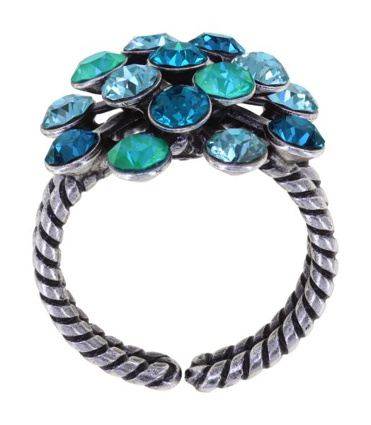 Konplott Magic Fireball Ring in blau/grün Classic Size 5450543903958