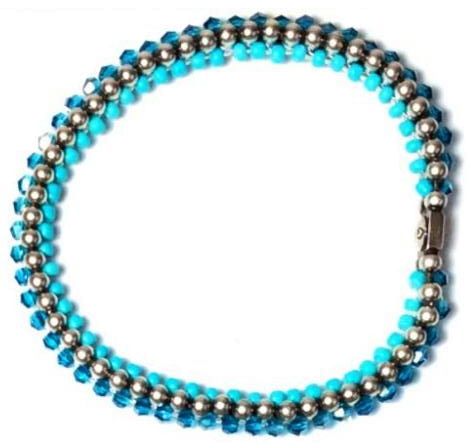 Bead Snakes elastisches Armband blau