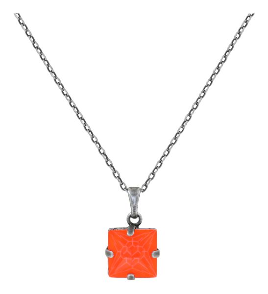 Halskette mit Anhänger - Punk Classics red/orange size L Pyramidenförmig geschliffen