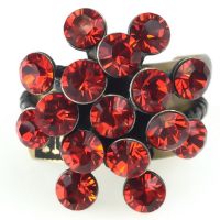 Vorschau: Konplott Magic Fireball 16 Stein Ring in hyacinth, rot/orange 5450527640398