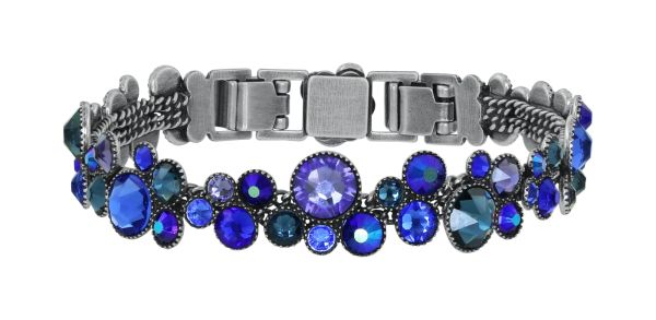 Water Cascade - Armband Dunkelblau - Silbern