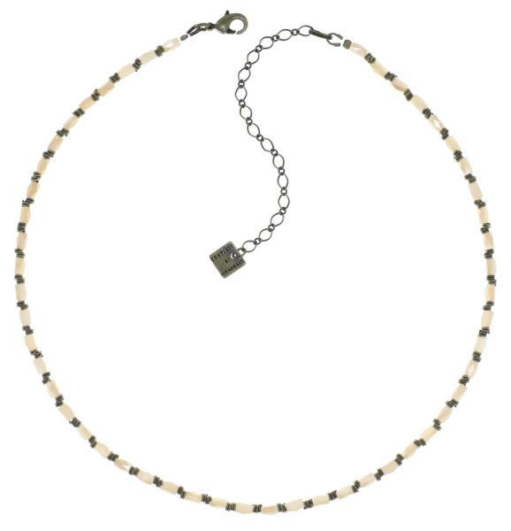 Konplott Night Sun Halskette mit Perlenausschnitt in beige 5450543786469