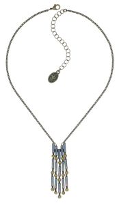 Vorschau: Konplott Graphic Flow Halskette in blau/gelb antique 5450543866475