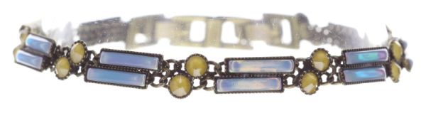 Konplott Graphic Flow Armband verschließbar in blau/gelb antique 5450543866512