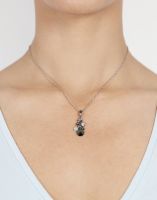 Vorschau: Konplott Water Cascade Halskette in Silver Carbon schwarz 5450543907598