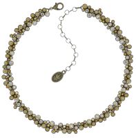 Konplott Inside Out steinbesetzte Halskette in gelb - Gebraucht wie neu 5450543727127