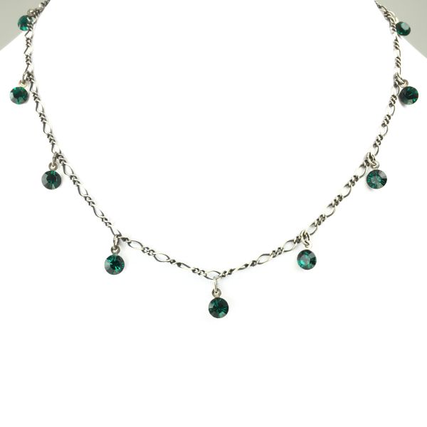 Tutui emerald Halskette steinbesetzt