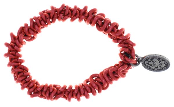 Konplott Bead Snakes elastisches Armband in Rot 5450543788036