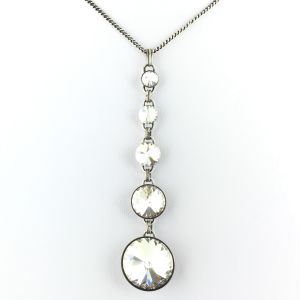 Vorschau: Konplott Rivoli crystal weiße Halskette in Y-Form 5450527558167