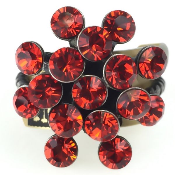 Konplott Magic Fireball 16 Stein Ring in hyacinth, rot/orange 5450527640398