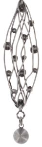 Vorschau: Konplott Cages Halskette mit Anhänger lang in beige/pink Silberfarben 5450543741222
