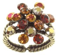 Vorschau: Konplott Magic Fireball Ring Amber Love klassisch in rötlich-braun 5450543813639