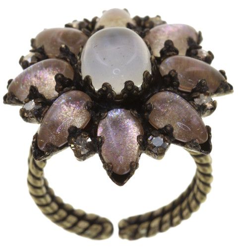 Mary Queen of Scots Ring Champagne weiß/beige