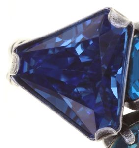 Vorschau: Konplott Mix the Rocks Ring in crystal blau 5450543790237