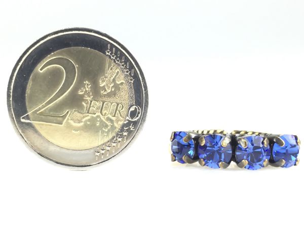 Konplott Colour Snake Ring in Sapphire, blau 5450527129091