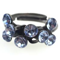 Konplott Magic Fireball 8 Stein Ring in light sapphire, hellblau 5450527612050