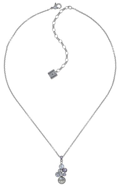Water Cascade Halskette mit Anhänger in weiß