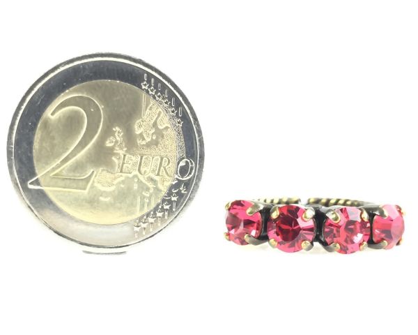 Konplott Colour Snake Ring in Indian Pink, pink/rot 5450527612357