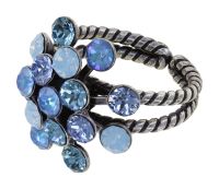 Konplott Magic Fireball Ring in blau Classic Size 5450543903835