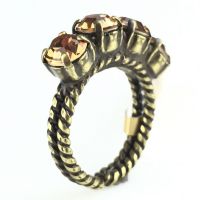 Konplott Colour Snake Ring in Light Smoked Topaz, hellbraun 5450527257077