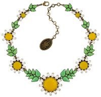 Konplott Sunflower Halskette in gelb/weiß/grün 5450543737515