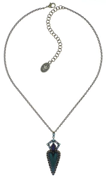 Konplott Snow White Halskette mit Anhänger in blau/grün Größe M 5450543757902