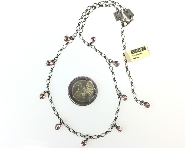 Konplott Tutui vintage rose Halskette steinbesetzt 5450527591645