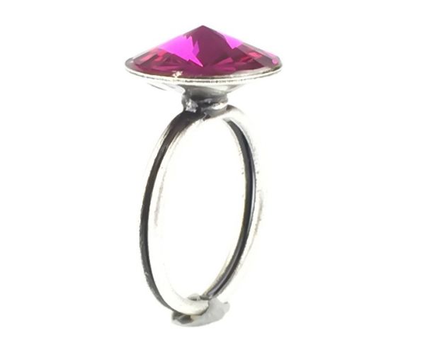 Rivoli fuchsia Ring pink