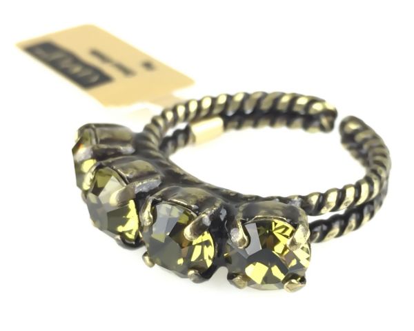 Konplott Colour Snake Ring in Khaki, hellgrün 5450527257060