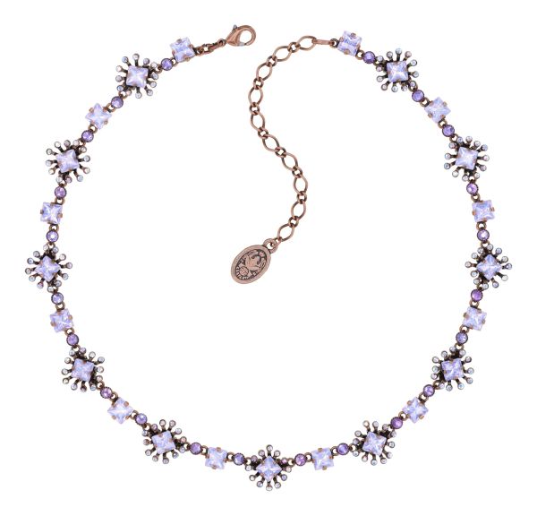 Petit Four Carre Halskette in lila
