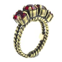 Konplott Colour Snake Ring in Siam, dunkelrot 5450527256933