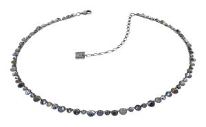 Vorschau: Konplott Water Cascade Halskette in Silver Carbon schwarz 5450543907659