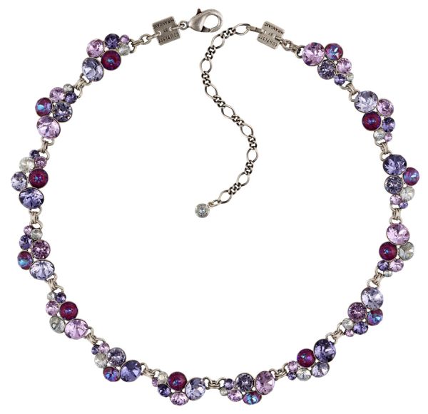 Petit Glamour steinbesetzte Halskette in lila
