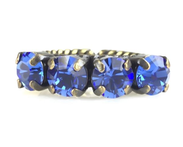 Konplott Colour Snake Ring in Sapphire, blau 5450527129091