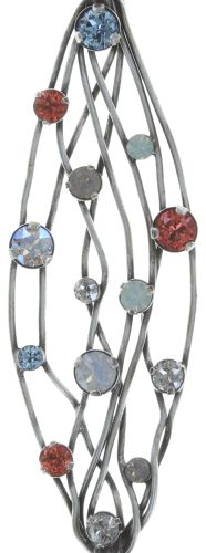 Konplott Cages Halskette mit Anhänger in pastel multi Silberfarben 5450543741123