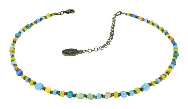 Konplott Petit Glamour d'Afrique Halskette in blau/gelb 5450543913698