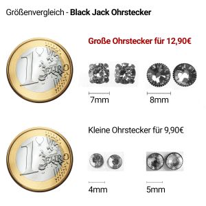 Vorschau: Konplott Black Jack Ohrstecker groß in braun/orange smoked topaz 5450543750446