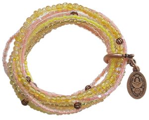 Vorschau: Konplott Petit Glamour d'Afrique Armband in gelb/rosa 5450543956626