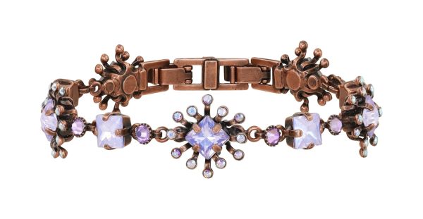 Petit Four Carre Armband in lila