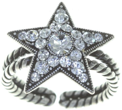 Konplott Dancing Star Ring in weiß Größe M - Widerrufsware, wie neu 5450543774862